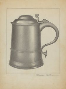 Pewter Tankard, c. 1936. Creator: Charles Cullen