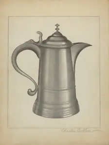 Pewter Tankard, c. 1936. Creator: Charles Cullen