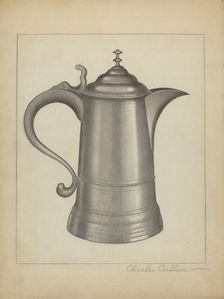 Pewter Tankard, c. 1936. Creator: Charles Cullen