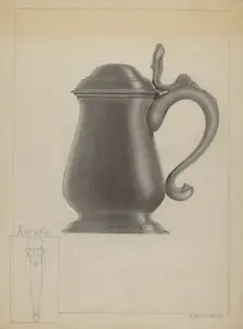Pewter Tankard, c. 1936. Creator: A. Zaidenberg