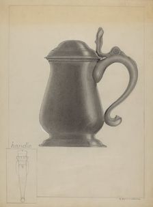 Pewter Tankard, c. 1936. Creator: A. Zaidenberg
