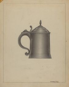 Pewter Tankard, c. 1936. Creator: Arsen Maralian