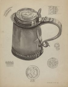 Pewter Tankard, c. 1936. Creator: Franklin Hart