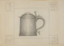 Pewter Tankard, c. 1936. Creator: Henry Meyers
