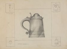 Pewter Tankard, c. 1936. Creator: Henry Meyers