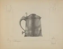 Pewter Tankard, c. 1936. Creator: Henry Meyers