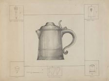 Pewter Tankard, c. 1936. Creator: Henry Meyers