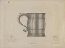 Pewter Tankard, c. 1936. Creator: Henry Meyers