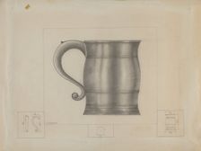 Pewter Tankard, c. 1936. Creator: Henry Meyers