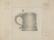 Pewter Tankard, c. 1936. Creator: Henry Meyers