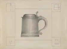 Pewter Tankard, c. 1936. Creator: Henry Meyers