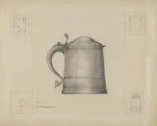 Pewter Tankard, c. 1936. Creator: Henry Meyers