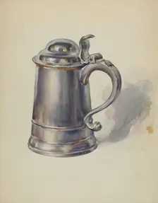 Pewter Tankard, c. 1936. Creator: John Dixon
