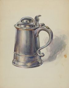 Pewter Tankard, c. 1936. Creator: John Dixon