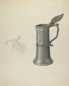 Pewter Tankard, c. 1941. Creator: Oscar Bluhme
