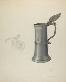Pewter Tankard, c. 1941. Creator: Oscar Bluhme