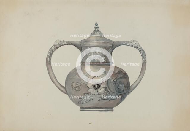 Pewter Tea Set, c. 1936. Creator: Beulah Bradleigh.