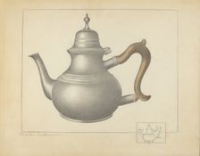Pewter Teapot, 1935/1942. Creator: Charles Cullen