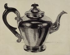 Pewter Teapot, c. 1937. Creator: Harry Goodman