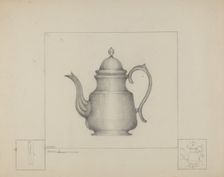 Pewter Teapot, c. 1937. Creator: Henry Meyers