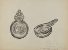 Pewter Toy Porringer, c. 1936. Creator: Fred Peterson