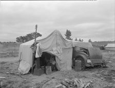 Pea picker's home, Nipomo, California, 1936. Creator: Dorothea Lange