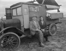 Pea pickers in California, California, 1936. Creator: Dorothea Lange