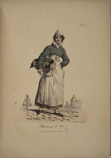 Pea seller. From the Series "Cris de Paris" (The Cries of Paris), 1815. Creator: Vernet, Carle (1758-1836)
