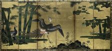 Peacocks and Bamboo, late 1500s. Creator: Tosa Mitsuyoshi (Japanese, 1539-1613), attributed to