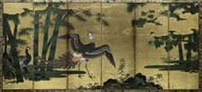 Peacocks and Bamboo, late 1500s. Creator: Tosa Mitsuyoshi (Japanese, 1539-1613), attributed to