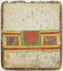 Peacock Throne, from a Set of Initiation Cards (Tsakali), 14th/15th century. Creator: Unknown