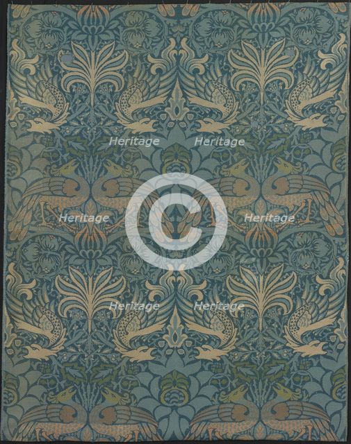 Peacock and Dragon, England, 1878 (produced 1878/1940). Creator: William Morris.