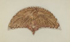Peacock Cabin Decoration, 1935/1942. Creator: Flora Merchant