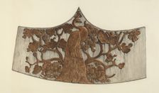 Peacock Stern Carving, 1935/1942. Creator: John Davis