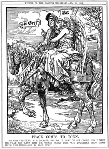 Peace Comes to Town 1913. Artist: Leonard Raven-Hill