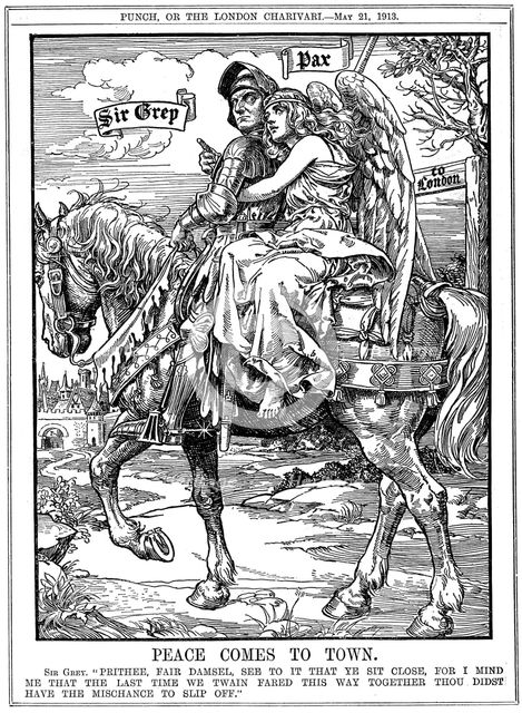 'Peace Comes to Town', 1913. Artist: Leonard Raven-Hill