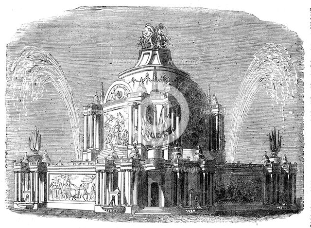 Peace Commemoration, 1814 - Temple of Concord in the Green-Park, 1856.  Creator: Unknown.