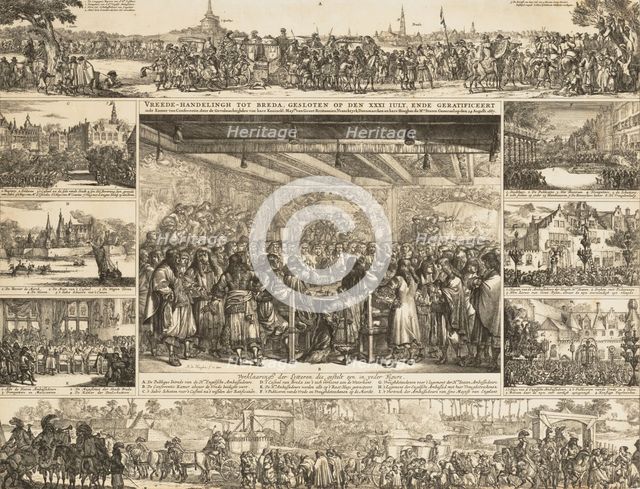 Peace Conference at Breda,.n.d., n.d.. Creator: Romeyn de Hooghe.