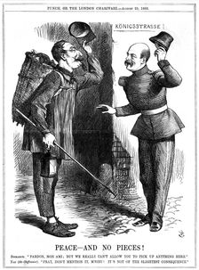 Peace - and No Pieces! 1866. Artist: John Tenniel
