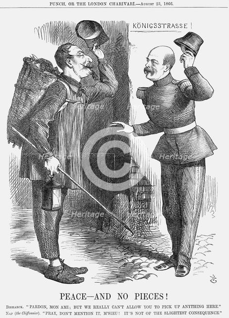 'Peace - and No Pieces!', 1866. Creator: John Tenniel.