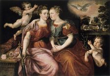 Peace and Justice 16th century. Artist: Martin de Vos