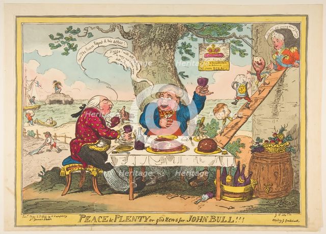 Peace and Plenty or Good News for John Bull!!!, May 25, 1814. Creator: George Cruikshank.