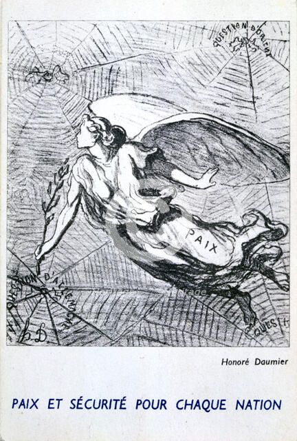 'Peace and Security for Each Nation'. Artist: Honoré Daumier