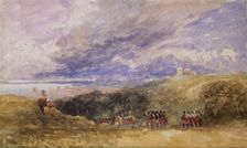 Peace and War, Lympne Church and Castle, 1847-49. Creator: David Cox the Elder