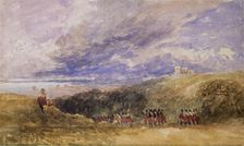 Peace and War, Lympne Church and Castle, 1847-49. Creator: David Cox the Elder
