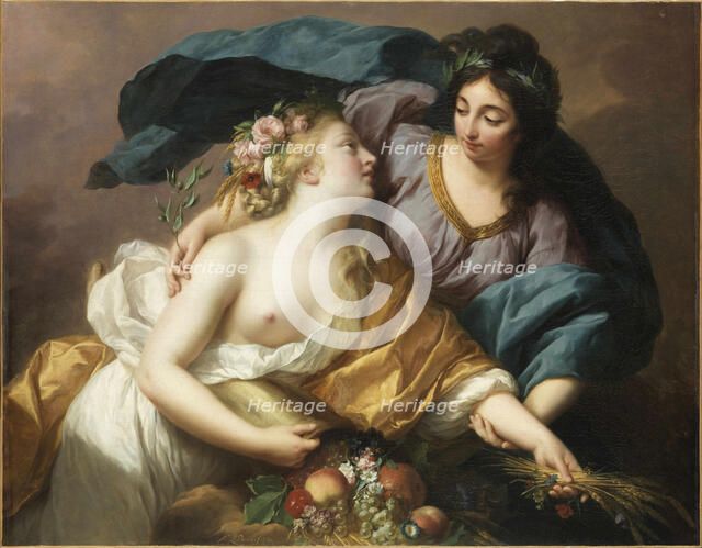 Peace Bringing Back Abundance (La Paix ramenant l'Abondance), 1780. Creator: Vigée Le Brun, Louise Élisabeth (1755-1842).