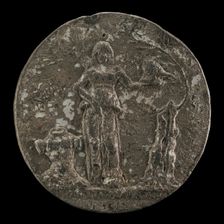 Peace Holding an Olive Branch and Helmet [reverse], 1463. Creator: Francesco Laurana
