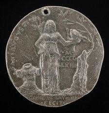 Peace Holding an Olive Branch and Helmet [reverse], 1463. Creator: Francesco Laurana