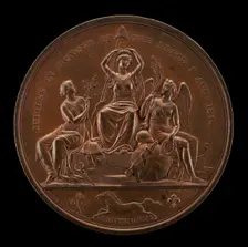 Peace of 1814 [reverse], 1814. Creator: Thomas Wyon