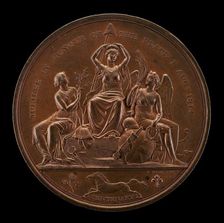Peace of 1814 [reverse], 1814. Creator: Thomas Wyon